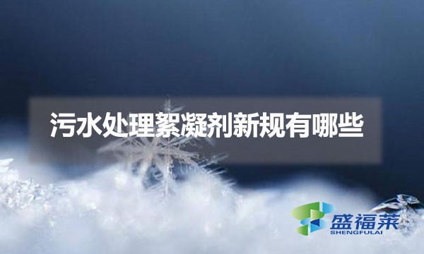 國家對污水處理絮凝劑新規(guī)有哪些（絮凝劑新規(guī)的內(nèi)容）