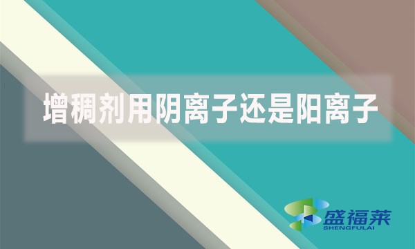 聚丙烯酰胺增稠劑用陰離子還是陽(yáng)離子的？