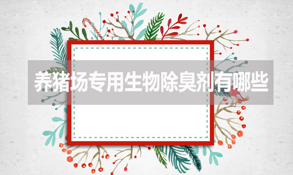 養(yǎng)豬場專用生物除臭劑是什么(養(yǎng)豬場專用生物除臭劑有哪些?)